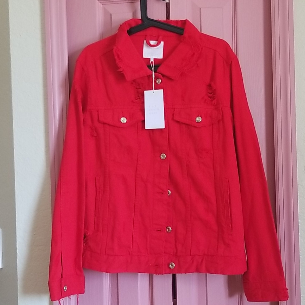 Zara TRF distressed jean jacket